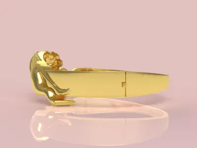 Jaguar Diamond Bracelet 3D print model