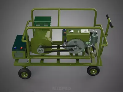 MILITARY FIELD GENERATOR SET TACTICAL BATTLEFIELD WAR SUPPORT KW 3D model