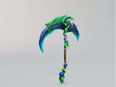 fantasy world game weapon asset pack Low-poly 3D model