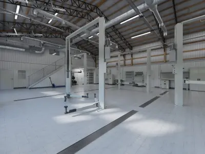 Car Repair Service 3D model