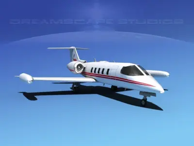 Gates Bombardier Learjet 35 V09 3D model