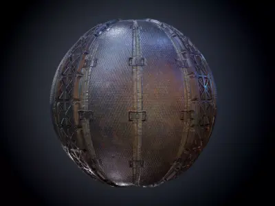 Sci-Fi Military Seamless PBR Texture 13 Texture