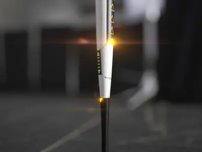 Club bat Low-poly 3D model