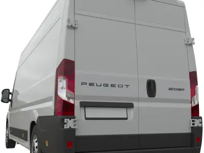 2024 Peugeot BOXER  L4H2 Detailed interior 3D model