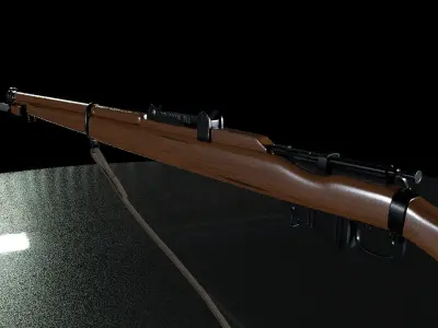 303 gun 3D model