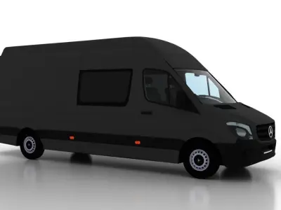 Mercedes Benz Sprinter L3H3 2015 Crew Van UK 3D model
