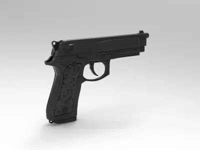 Beretta M9 3D model get