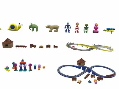 Cartoon toys pack vol 3 3D model