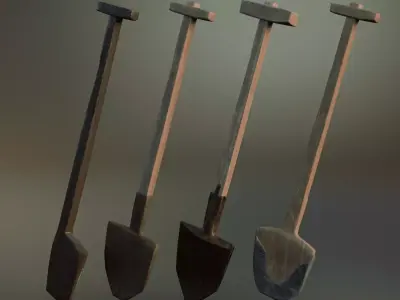 Medieval Tools 3D Asset Pack Low-poly 3D model