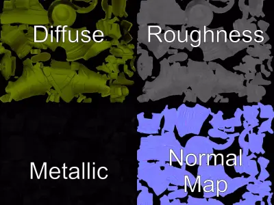 Classic Toy Soldier model pack Low-poly 3D model