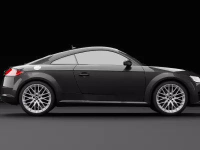 Audi TT Black Metallic 3D model