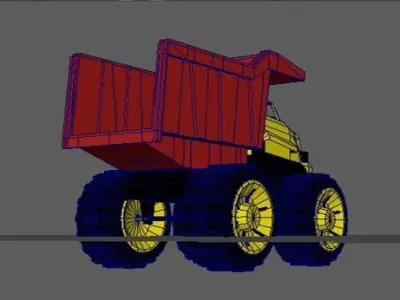 truck toy Low-poly 3D model purchase