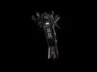 Halberd Class Light Destroyer 3D model