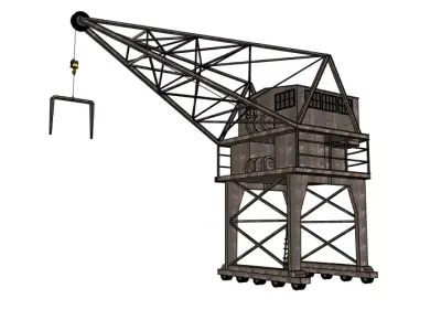 Crane Tower 3D model