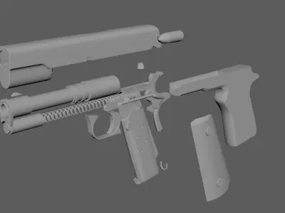 Pistol Colt M1911  3D model