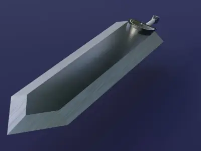 DragonSlayer Sword Low-Poly Low-poly 3D model
