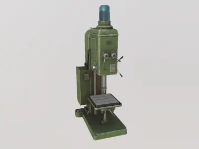 drilling machine Low-poly 3D model order