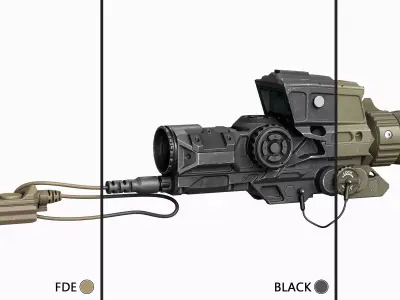 Scope Vortex XM 157 Tactical Low-poly 3D model