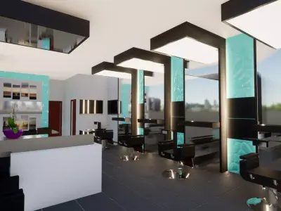 3D interior bar bar shop  Free 3D model