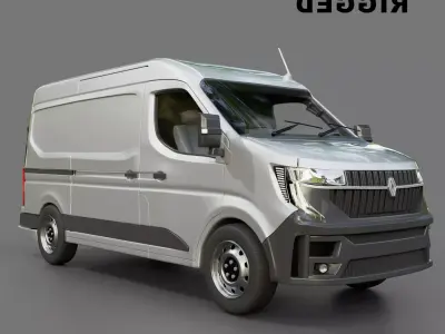 Renault Master Panel Van Free 3D model