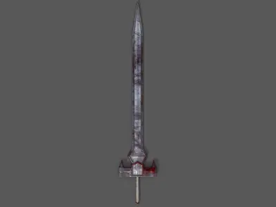 Guts Duel with Griffith Sword Low-poly 3D model