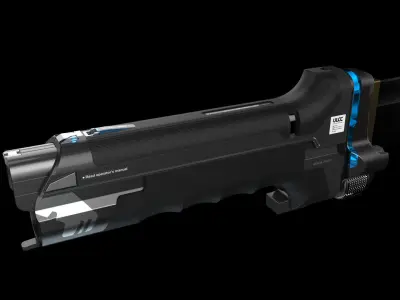 Scifi Katana Sword 3D model