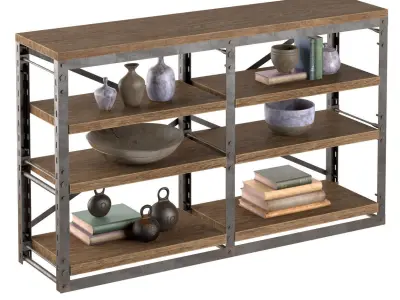 CONSOLE FRENCH LIBRARY small 3D model