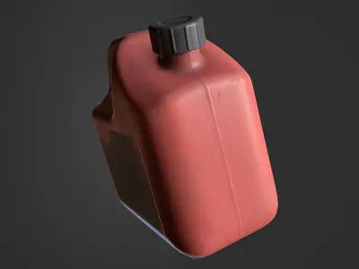 Plastic Jerry Can Low-poly 3D model
