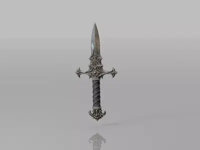 Ritual Dagger Prop Free low-poly 3D model