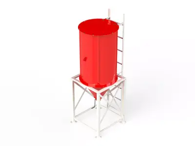 WG 4006 - Grain silo - 1 3D model by WorkGadgetAgro