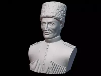 Hetman Pavlo Skoropadskyi Bust 3D print model