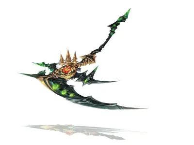 Sacred Scythe Low-poly 3D model