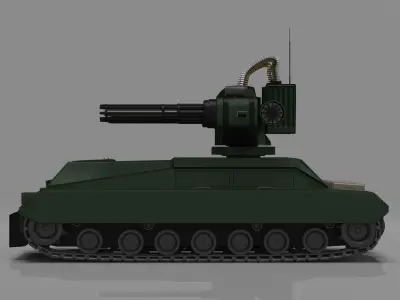 Gatling Tank Mark II 3D model