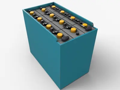 Forklift Battery Low-poly 3D model