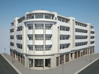 Apartment Building 11 3D model