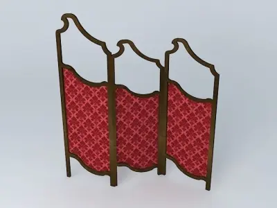 antique screen 3D model