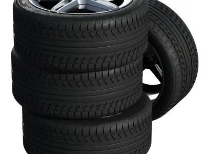 Mercedes wheels 3D model from CGTrader