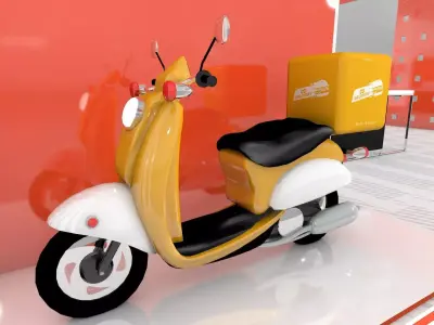 Delivery food box 3D model