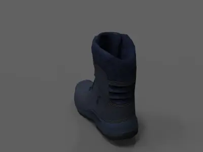 High Boots Blue and Military Free low-poly 3D model