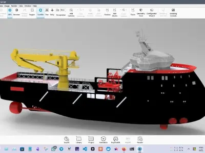 X-BOW SHIP 3D model