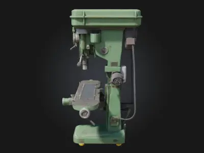 Vertical Milling Machine  Precision Meets Industrial Strength 3D model