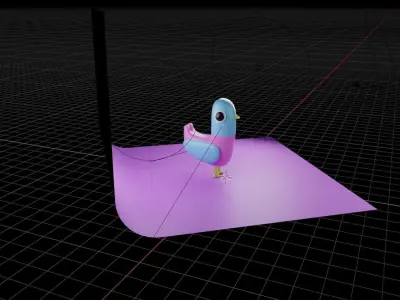 Mesmerizing Avian Elegance in Blender Free 3D model