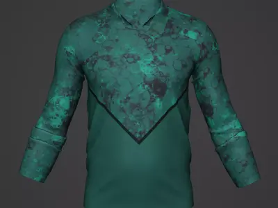 Military Soldier Clothing T-shirt Low-poly 3D model 3