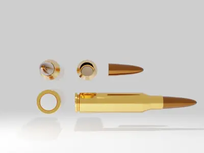 Assault Rifle Bullet Free 3D model