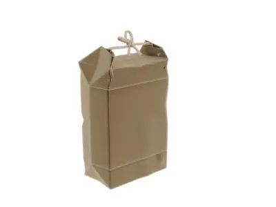 Kraft paper bag 3D model