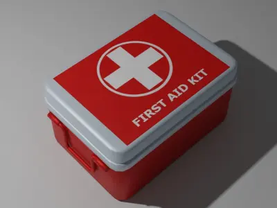 First Aid Kit Low-poly 3D model buy