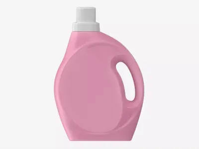 Plastic Bottle with Handle Mockup 03 3D model