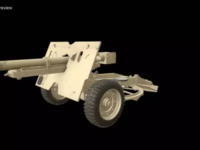 Ordnance QF 25 Pounder Y 3D model