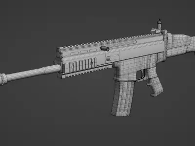 Fn SCAR  3D model