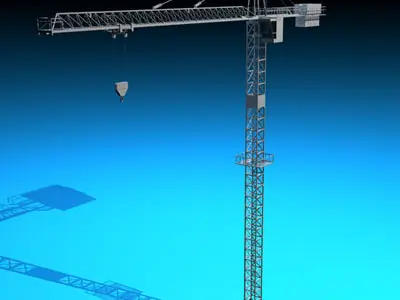 Tower crane 3D model